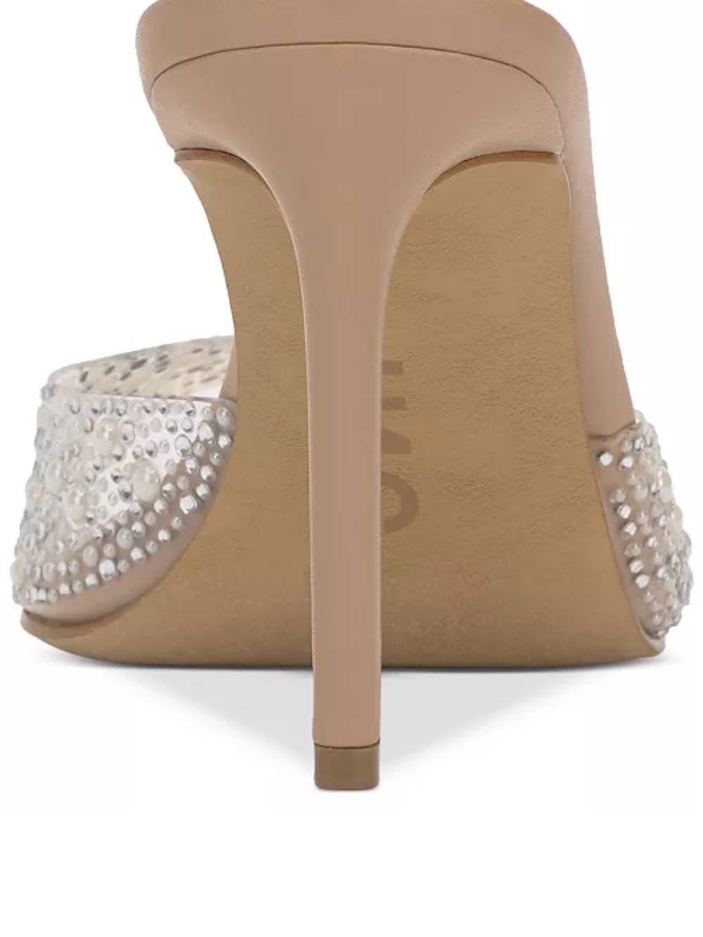 Nude Beaded Slide Sandals - Picture 5 of 5